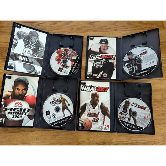 Other - EA Sports Games PS2 NBA 2K7 Fight Night 2004 NHL 2008 NHL 2K3 CIB Playstation 2